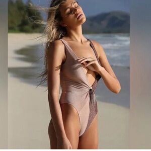 NWT Free People Juillet Olivia Shine One-Piece Swimsuit.